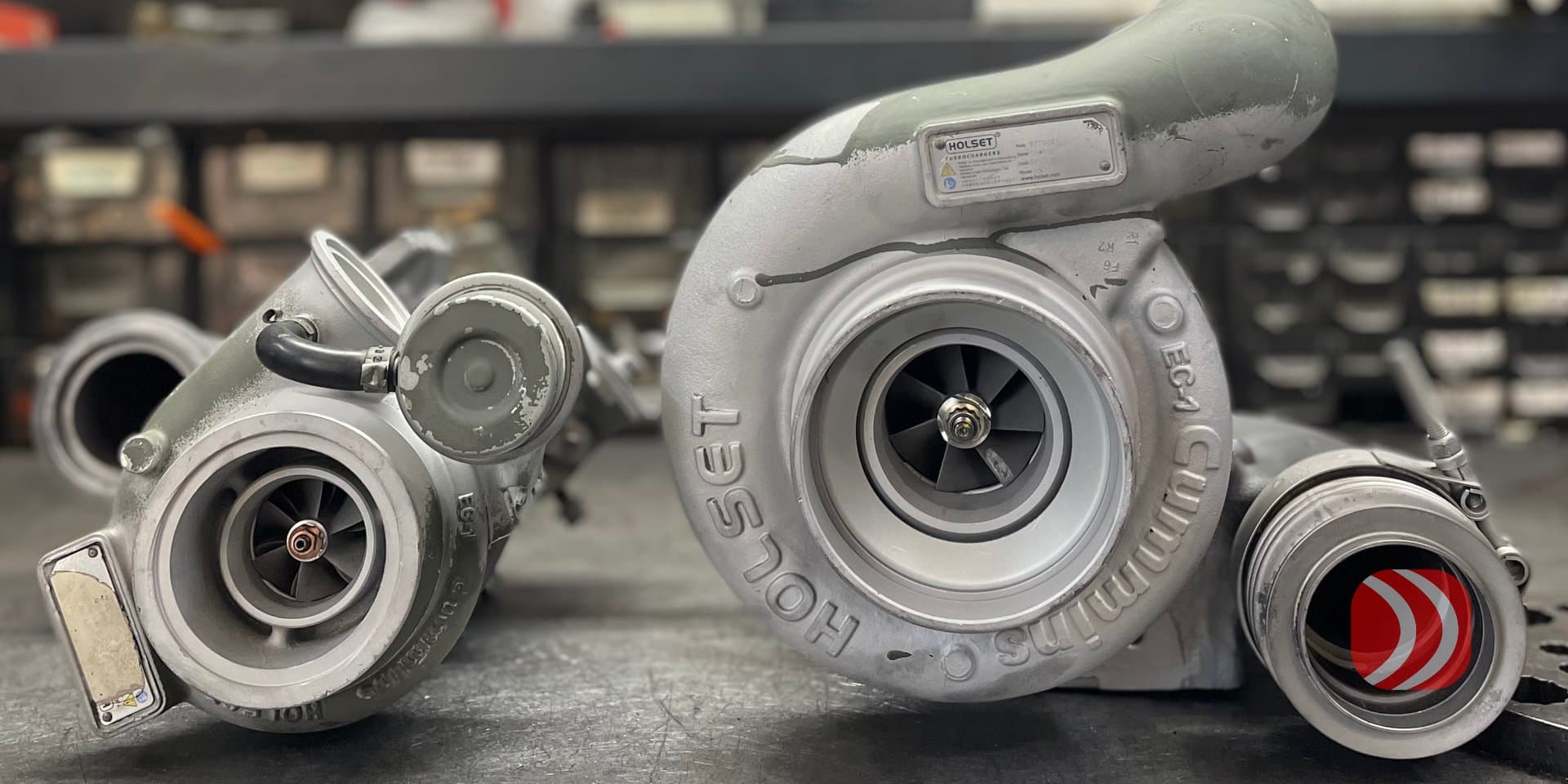 Turbos Holset reparados en el taller Turbo Engine